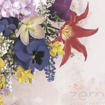 Papírový ubrousek Ubrousky 'Daisy' 33x33 cm 3N (20 ks) - jarní mix květin