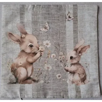 Velikonoční dekorace Povlak - povlaky velikonoční zajíčci kvítek