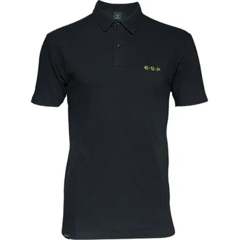 Rybářské oblečení ESP polokošile Polo Shirt, black vel. L