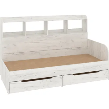 Dětsný nábytek Vomaks unit, s.r.o. Dětská postel KEID | 80 x 190 cm, se zásuvkami a regály Zvolte barvu:: dub kraft - bílý