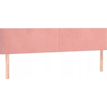 Čelo postele sametové růžové 160x78/88 cm (x2)