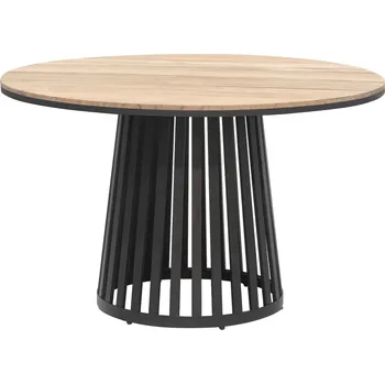 Zahradní stůl Sensum Zahradní stůl Sandefjord, ø 120 × 74,5 cm, hliník, teak 221-A-007