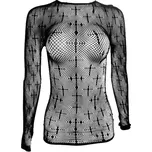 Dámský síťovaný gothic top s křížem CROSS Velikost: UNI