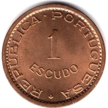 TIMOR. 1 escudo 1970.