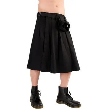 Pánské kraťasy KILT PÁNSKÝ BLACK PISTOL Short Kilt Denim BLACK Velikost: 3XL