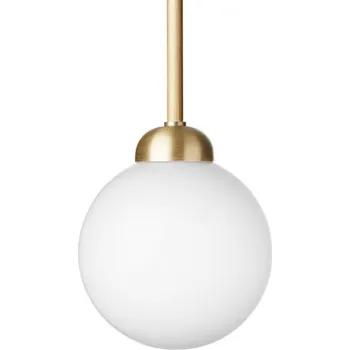 Nuura Závěsné svítidlo Apiales 1, brushed brass/opal