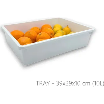 Úložný box usporadejto.cz Organizér, úložný box do spíží, šuplíků, TRAY - 10 l bílá