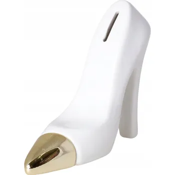 Obraz POKLADNIČKA BOTA NA PODPATKU BÍLO-ZLATÁ