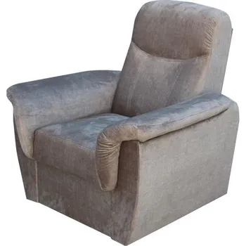 Pohovka PALERMO - křeslo látka hnědá Vogue 05 (FE) kolekce - "E" (K250)NOVÁ LÁTKA