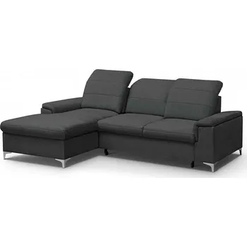 Sedací souprava BENETON MINI - Levá rohová sedací souprava - látka GRAFITOVÁ -VENA 20 - kolekce "MRS"(Bergamo mini) (K250-S) NOVÁ LÁTKA