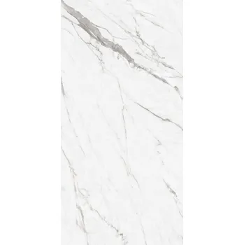 Dlažba Slinutá dlažba Calacatta Grey, 600 × 1200 mm, lesklá SILVER0001CALACATTAGREY