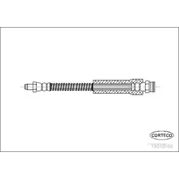 Brzdová hadice Brzdová hadice CORTECO 19018166