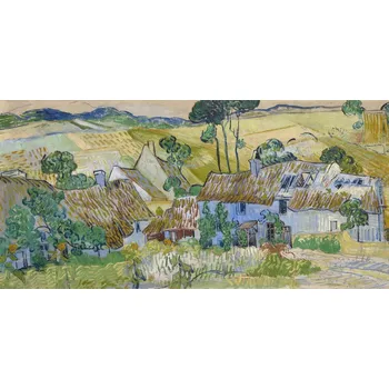 Plakát Plakát, Obraz - Farms near Auvers (1890), Vincent van Gogh