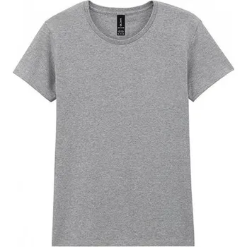 Oblečení a móda Gildan Dámské vypasované tričko se zkrácenými rukávky Barva: šedá melír, Velikost: L G5000L