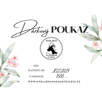 Dárková krabička Dárkový poukaz na 1500,-