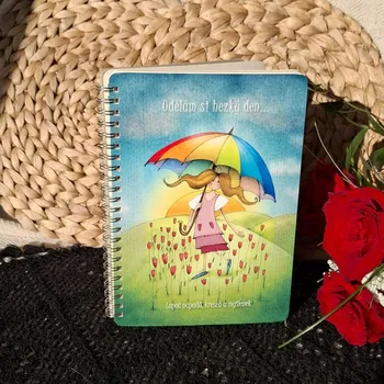 Zápisník Atelier Fantazie - Zápisník Duhová kočka II - A5 linkovaný