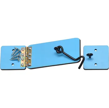 Hračka pro nejmenší MODRÉ DVEŘE BARVA S HÁČKEM SENZORICKÁ TABULE