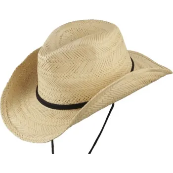 Klobouk Cattleman – slaměný farmářský klobouk SCIPPIS s podbradníkem Velikost: 57 cm (M)