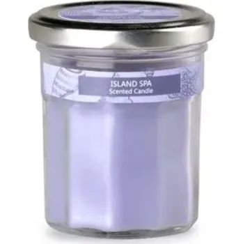 Svíčka Emocio Sklo fialové 69x85 plech.víčkem Island Spa ( )