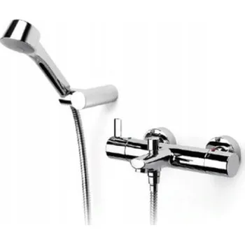 Vodovodní baterie Nástěnná vanová baterie s jednou pákou Roca TARGA, stříbrná