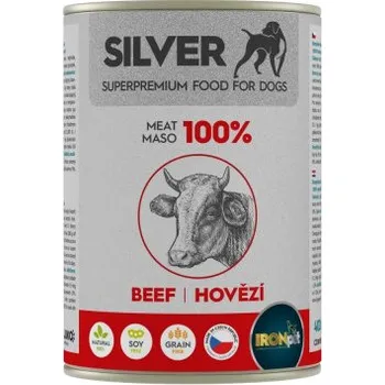 Krmivo pro psa IRONpet Silver Dog Hovězí 100% masa konzerva 400 g IRONpet SG/NOV151498