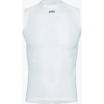 cyklistický dres POC Cyklistické triko bez rukávů - ESSENTIAL LAYER - bílá