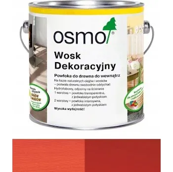 Olej na dřevo OSMO Ohnivě červený dekorativní Vosk 0,125 l 3104