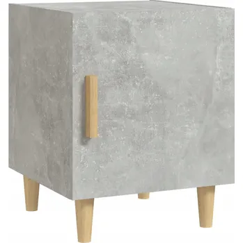 Noční stolek Noční stolek z dřevotřísky 40x40x50 cm, šedý beton