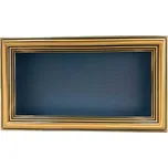 Krbová mřížka s límcem 170 x 300 mm - zlatá - bez žaluzie - 4FIRE - 4A 1730 OR