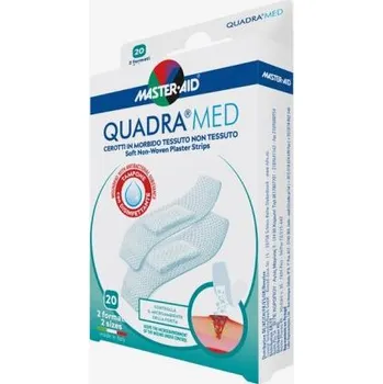 Náplast Master Aid QUADRA Med Náplasti jemné 20 ks 2 velikosti