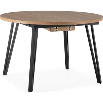 Jídelní stůl Kulatý rozkládací jídelní stůl v přírodní barvě ø 120 cm Cleo – Marckeric ID_1597652