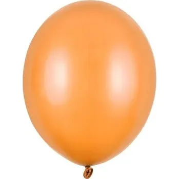 PartyDeco Balónky latexové metalické oranžové 23 cm 1 ks