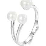 For Silver Prsten s třemi sladkovodními perlami - Stříbro 925