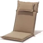 Sunfun Polstr s vysokou opěrkou, 117 × 47 cm, hnědý 1327100024