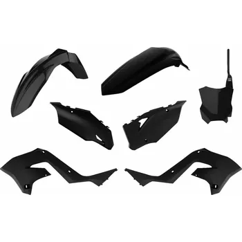 Sada plastů POLISPORT RESTYLING BODY KIT typ 90934 pro KAWASAKI KX 125 M rok 2003-2008 viz popis, barva černá (body kit plastů na motocykl )
