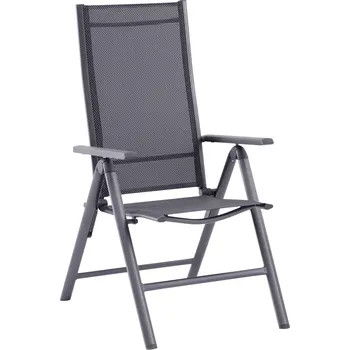 Sunfun Maja Polohovací křeslo, 67 × 58 × 110 cm, hliník, textil, antracit, tmavě šedá FDA50380