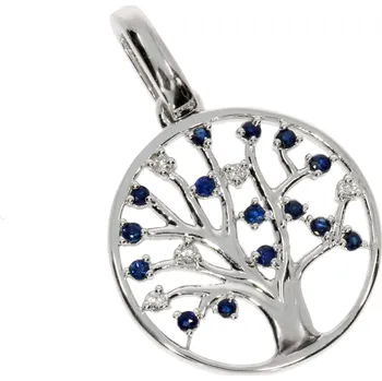 Přívěsek Zlatnictví Helios Zlatý strom života s diamanty a safíry