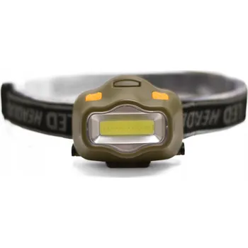 Svítilna ČELOVKA LED 3W NA BATERIE COB SILNÁ