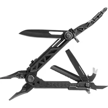 Multifunkční nůž Gerber 30-001425 Center-Drive Black multifunkční nástroj - kleště, černá, ocel, 14 funkcí, pouzdro