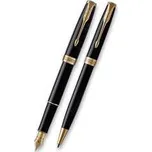 Parker Sonnet Black GT sada plnicí pero a kuličková tužka,rychlé dodání
