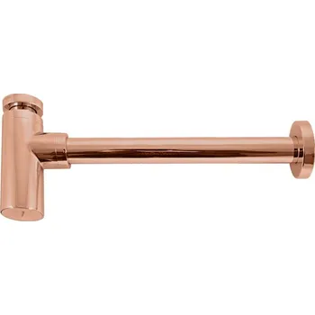 Sifon RAV Slezák Sifon umyvadlový kovový bez výpusti 5/4" x 32 mm, růžové zlato kartáčované, MD0232ZRK