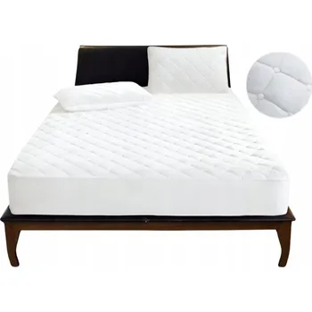 Chránič matrace OBAL NA MATRACE CHRÁNIČ NÁVLEK TOPPER VELUR VODĚODOLNÝ 180x200