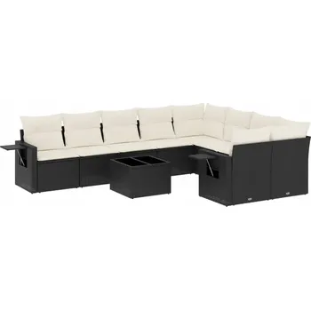 Sedací souprava Ratanová sedací souprava PE černá 55x62x69 cm