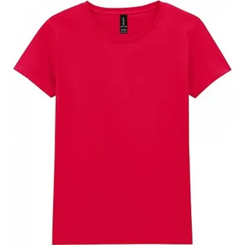 Gildan Dámské vypasované tričko se zkrácenými rukávky Barva: červená, Velikost: XXL G5000L