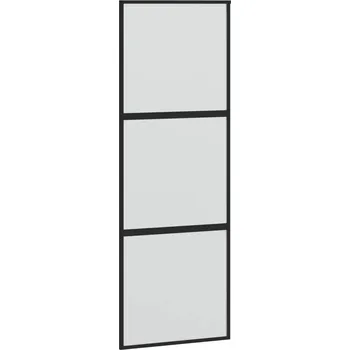 Interiérové dveře Posuvné skleněné dveře 76x205cm černé