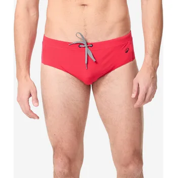 Pánské plavky DECATHLON Pánské slipové plavky 100 Plus L ČERVENÁ