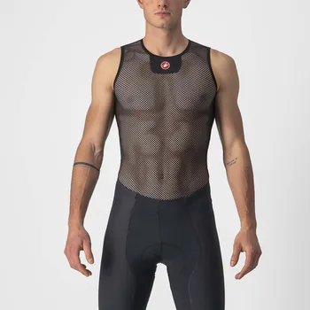 cyklistický dres CASTELLI Cyklistické triko bez rukávů - CORE MESH 3 - černá S-M