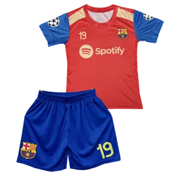 Numberoplus Premium Dětský fotbalový dres Komplet FC Barcelona A3 - Lamine Yamal 19 Velikost: 14 let ( vel.158)