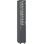 Max-i Vitrína LATHAM-08 policová s dvířky a sklem Zvolte barvu:: antracit