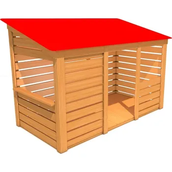 Dětský domeček Monkey dětský domek - Sovička - Červená